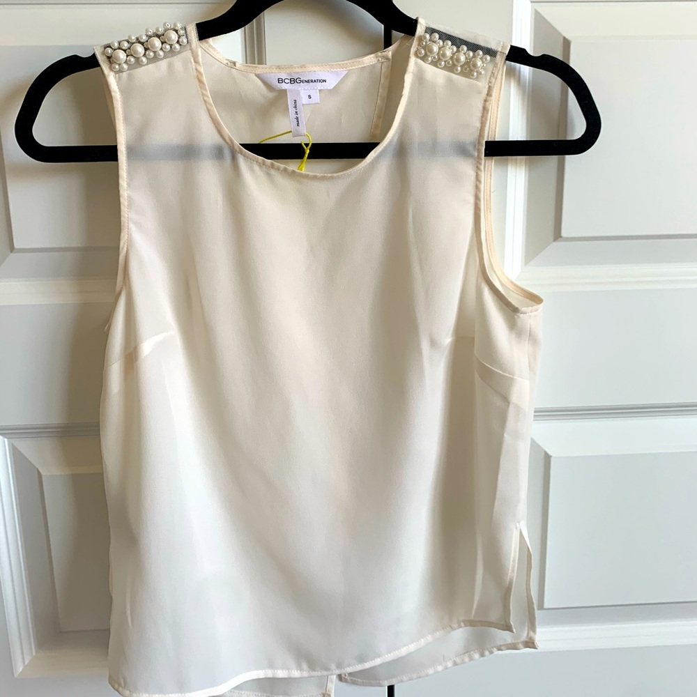 BCBG Swing Back Top